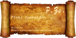 Pinti Zseraldin névjegykártya